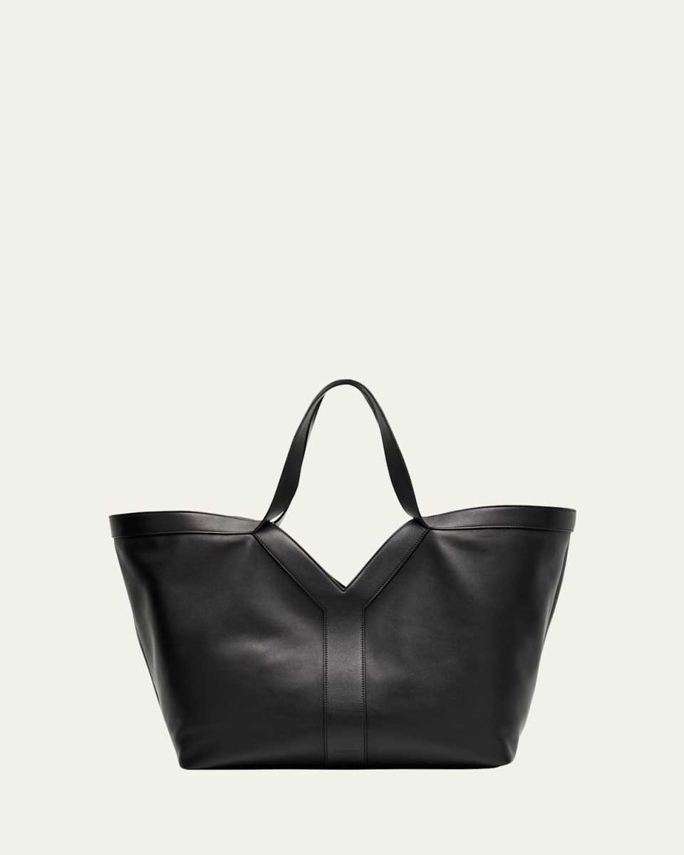 Y Stitch Tote Bag in Calfskin Leather